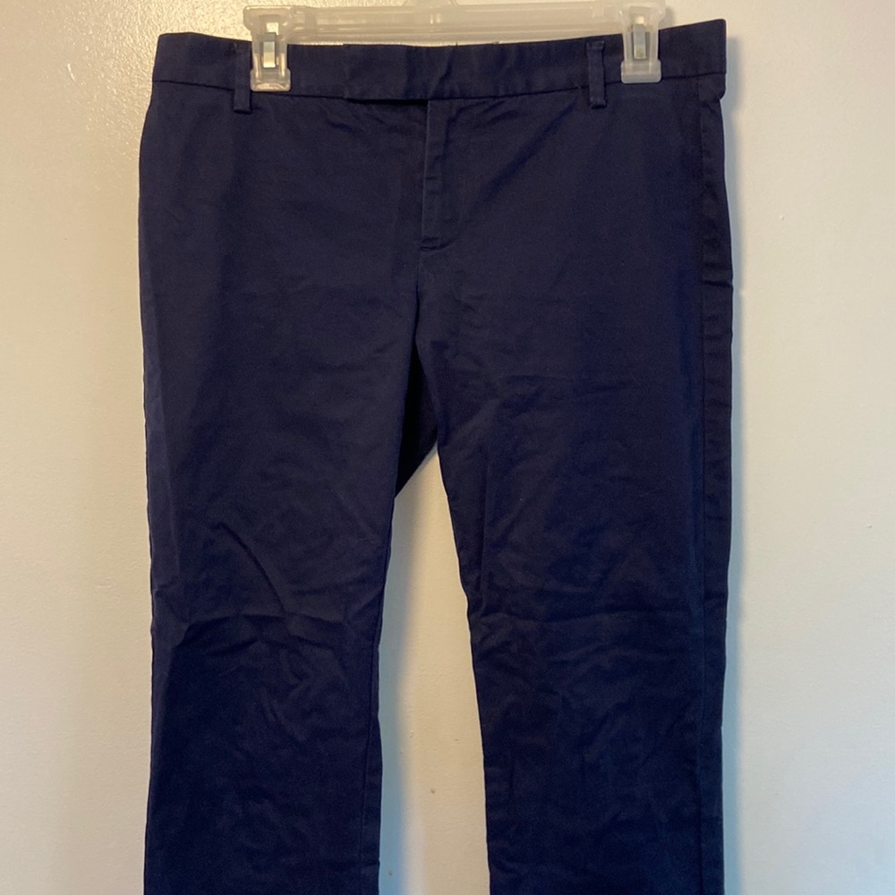 Women's Navy Blue GAP Slim Cropped Pants Sz. 4